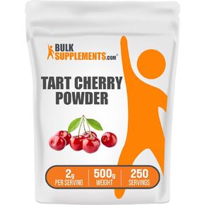 BULKSUPPLEMENTS.COM مسحوق الكرز التارت - مسحوق الفاكهة - مصدر مضادات الأكسدة - خالي من الغلوتين، بدون سكر مضاف - 2000 مجم (2 جرام) لكل وجبة، 250 حصة (500 جرام - 1.1 رطل) in Kuwait
