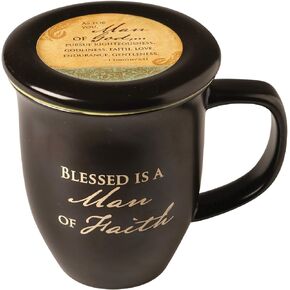 Abbey Gift Man of Faith Mug & Coaster Set 4 by 4.38"