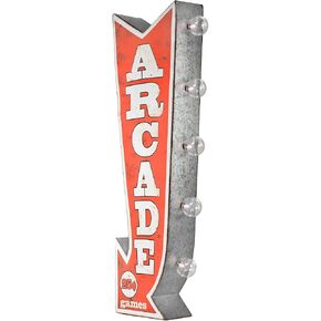 Arcade Games Vintage Inspired Double-Sided Marquee LED Sign Retro Wall Décor for the Home, Game Room, Bar, Man Cave, Garage, or Bedroom (26" x 10" x 4") in Saudi Arabia