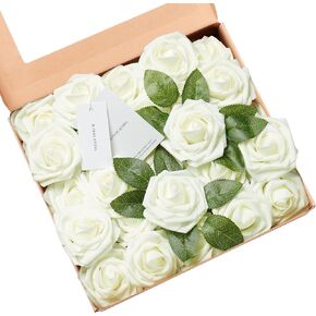 مجموعة الزهور الاصطناعية H.FLOLAVIDA، زهور حريرية رغوية وهمية لديكور الزفاف بنفسك، حمام الطفل، دش الزفاف، باقة الزفاف، قطع مركزية من الزهور، طاولات الحفلات، ديكورات المنزل in Kuwait