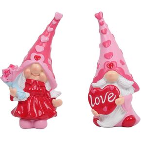 زينة عيد الحب من بوشي، ديكور منزلي داخلي، عبوتان من تماثيل عيد الحب، تماثيل قزم لتزيين الطاولة، هدايا عيد الحب الجميلة للرجل، هدايا زينة من الراتنج in Kuwait