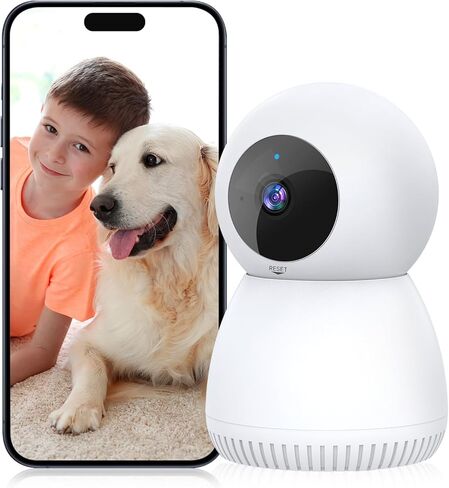 NoahTec Indoor Home Security Camera, Baby Pet Camera with Phone App, 360 Degree 1080P WiFi Camera for Home Security, Night Vision, 2-Way Talk and Motion Detection, Local & Cloud Storage in Kuwait