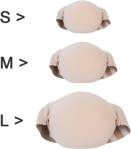 BWWNBY بطن حامل مزيف مع حشوة إسفنجية الذاكرة، محاكاة بطن الحامل، سهل الارتداء، دعامات أداء المسرح لممثل البطن، زي تنكري لبطن الهالوين وحفلات عيد الميلاد (M، 5-7 أشهر) in Kuwait