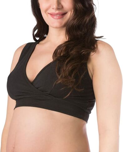 Fishers Finery Womens Wireless Maternity Nursing Bra; Nursing Pad Set Option in Kuwait