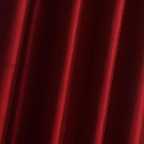 GYROHOME Faux Silk Blackout Curtains, Fully Lined Solid Color Window Treatment Drapes for Bedroom and Living Room Thermal Insulated Grommet Top Room Darkening Drapes, (Aqua Blue,46x72inch, 2 Panels) in Kuwait