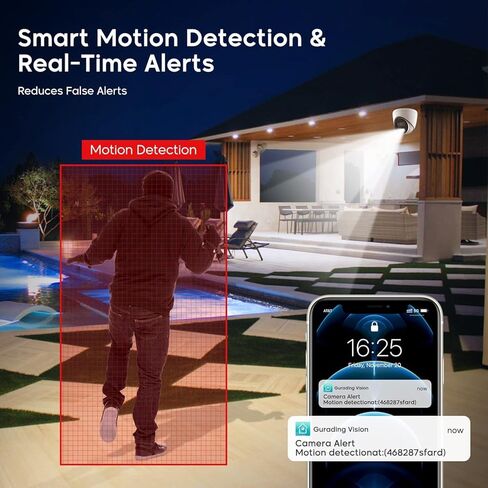 HITOSINO 5MP Fixed Turret Outdoor/Indoor IP POE Camera Security Surveillance Camera,98ft NightVision,2.8mm, H265+,IP67,7/24 Colorful Imaging,Built-in Mic,Compatible with Hikvision NVR in Kuwait