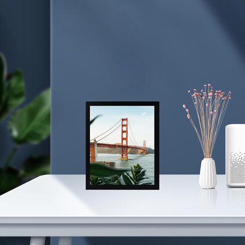 OMISHE 2 Pack 9x11 Picture Frame Black for Wall Hanging or Tabletop, 9 x 11 Frame Composite Wood Wall Gallery Photo Frame, Black in Kuwait