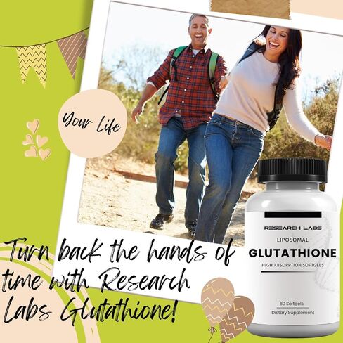 مكمل الجلوتاثيون الشحمي من Research Labs مع Gluta-IV™، امتصاص معزز 100 مرة على مسحوق الجلوتاثيون. 2 فر 1 إعلان، 120 كبسولة هلامية شحمية إجمالية in Kuwait