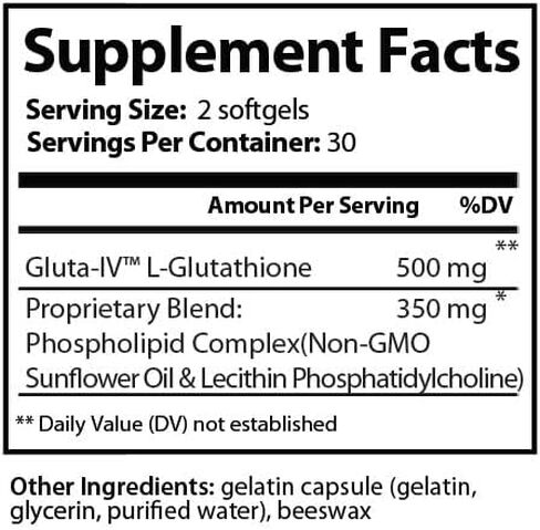 مكمل الجلوتاثيون الشحمي من Research Labs مع Gluta-IV™، امتصاص معزز 100 مرة على مسحوق الجلوتاثيون. 2 فر 1 إعلان، 120 كبسولة هلامية شحمية إجمالية in Kuwait