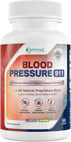 Phytage Labs مكمل ممتاز لضغط الدم 911 - حبوب دعم BP. 60 كبسولة in Saudi Arabia