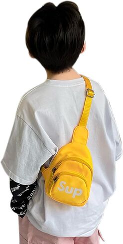 حقيبة كروس صغيرة من WEIYON BABOMAREON للأولاد والبنات بسحاب وحقيبة صدر صغيرة in Kuwait