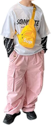 حقيبة كروس صغيرة من WEIYON BABOMAREON للأولاد والبنات بسحاب وحقيبة صدر صغيرة in Kuwait