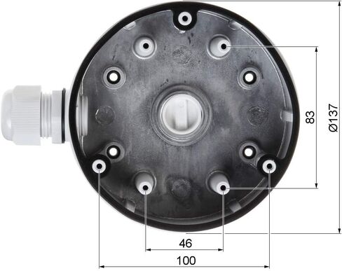 حامل يثبت على الحائط DS-1280ZJ-DM21 لكاميرا هيكفيجن دوم DS-2CD2732 DS-2CD2712 in Kuwait