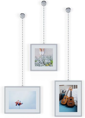 Umbra fotochain photo display, 4" x 6" and 4" x 4", Matte-brass in Saudi Arabia