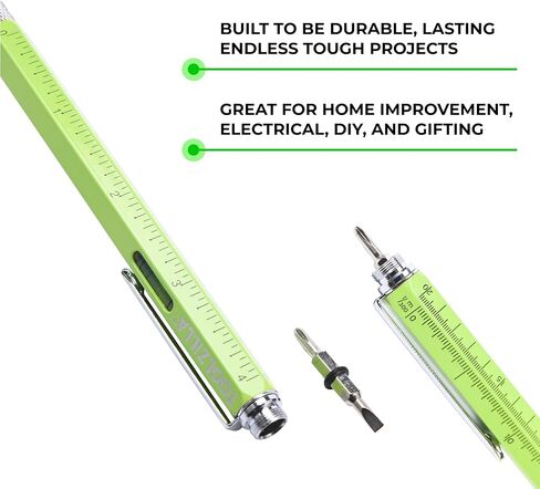 تولزدلا قلم متعدد الادوات - ادوات جيب رائعة متعددة الادوات للاب والجد والمهندس والصديق والزوج والاخ والصديق - هدايا كريسماس فريدة - ادوات ميكانيكية للرجال in Kuwait