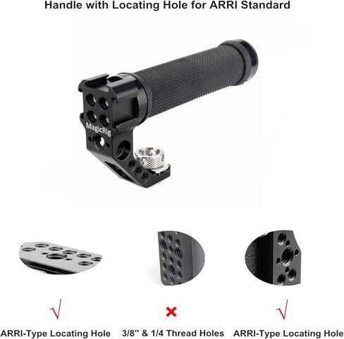 مقبض جانبي من MAGICRIG بمقبض علوي مع 3 حوامل للأحذية الباردة من أجل فتحات تحديد موقع ARRI ولقفص الكاميرا A7RIII A7III A7SIII R5 R6 in Kuwait