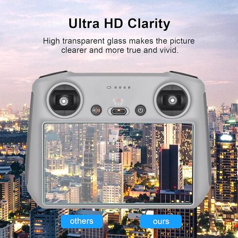 3 عبوات DJI Mini 3 Pro HD واقي شاشة من الزجاج المقوى 5.5 بوصة 9H صلابة مضادة للخدش متوافقة مع ملحقات وحدة التحكم عن بعد DJI Mini 3 Pro RC in Kuwait