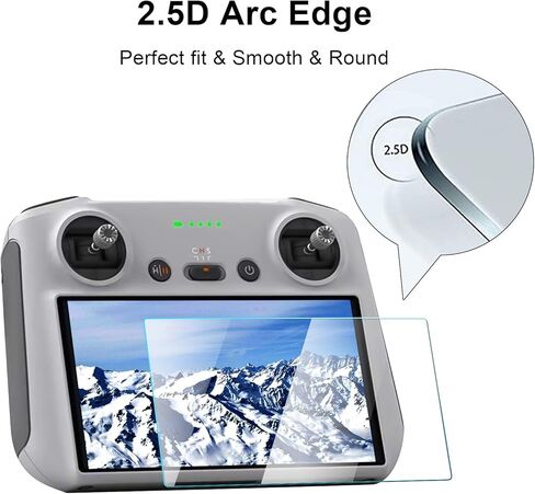 3 عبوات DJI Mini 3 Pro HD واقي شاشة من الزجاج المقوى 5.5 بوصة 9H صلابة مضادة للخدش متوافقة مع ملحقات وحدة التحكم عن بعد DJI Mini 3 Pro RC in Kuwait