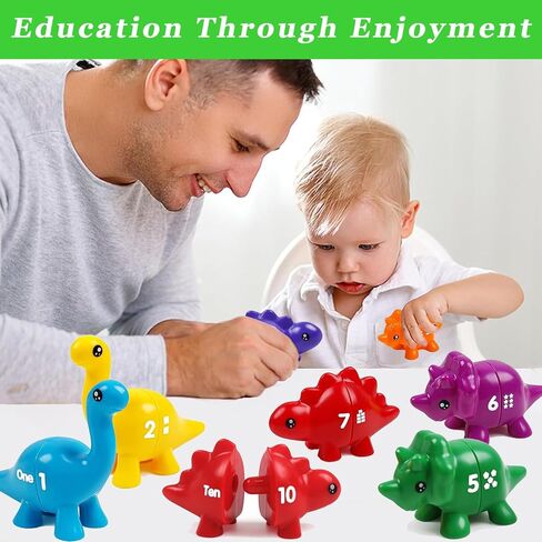 Geweiya ألعاب تعلم الأبجدية مطابقة الحروف ألعاب الديناصورات للأطفال الصغار 1-3 ABC ألعاب مطابقة الحروف ما قبل المدرسة التعليمية مونتيسوري المهارات الحركية الدقيقة لعبة الفرز للأطفال الذين تتراوح أعمارهم بين 3-5 بنين بنات هدية in Kuwait