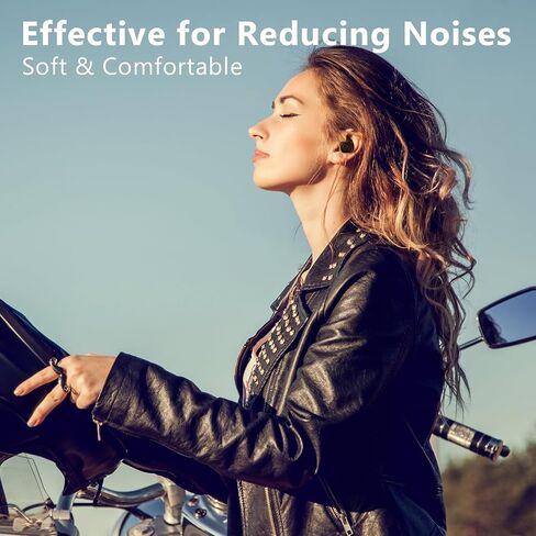 سدادات أذن مومبا لتقليل ضوضاء النوم، حماية السمع قابلة لإعادة الاستخدام، سدادات أذن من السيليكون فائقة النعومة متوسط ​​تقليل إلى 24 ديسيبل NRR، زوج واحد من سدادات الأذن + 8 أطراف أذن بحجم M/L، خطاف أسود in Kuwait