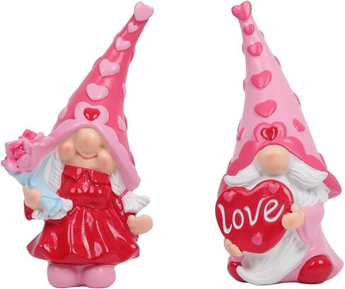 Valentines Day Gnomes Decorations,Indoor Home Decor,2 Packs Valentines Day Gnomes Figurines Decorations, Sweet Valentines Day Gifts for Him Her,Valentines Day Decorations, in Kuwait