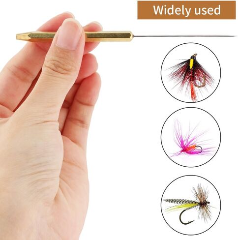 Jaeskeclip 5pcs Fly Tying Tools Stainless Steel Set Fly Tying Bobbin Thread Holder, Whip Finisher, Bobbin Threader, Arrow Scissor, Winder Bobbin Threader Needle for Lure Making Tool(Silver) in Saudi Arabia
