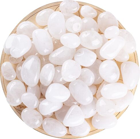 0.5 رطل من أحجار الكوارتز الشفافة والبلورات والصخور السائبة - أحجار كريمة وبلورات غير منتظمة مصقولة طبيعية لشفاء شقرا الويكا وموازنة الطاقة in Kuwait