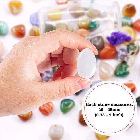 0.5 رطل من أحجار الكوارتز الشفافة والبلورات والصخور السائبة - أحجار كريمة وبلورات غير منتظمة مصقولة طبيعية لشفاء شقرا الويكا وموازنة الطاقة in Kuwait