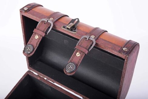 Vintiquewise(TM Decorative Wood Leather Treasure Box (Set of 2) in Kuwait