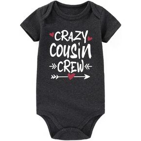 ملابس أطفال من BESDEAR Crazy Cousin Crew ملابس أطفال للأولاد والبنات المضحكة للأطفال هدايا ملابس ابن العم