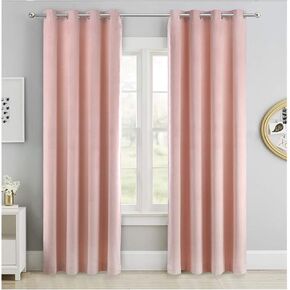 SINGINGLORY Ivory Velvet Curtains 52 x 63 Inch 2 Panels Set Room Darkening Grommet Window Curtains, Semi Blackout Drapes for Bedroom and Living Room (W52 xL63, Ivory Beige) in Kuwait