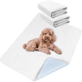 BIGNADO Reusable Pet Pee Pads Washable Leak-Proof Skin-Friendly Waterproof Puppy Training Pads Super Absorbing Large Size Convenient Travel Pet Toilet Pee Pads(S 2 Pack) in Saudi Arabia