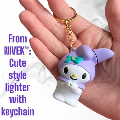 NIVEK My Melody Lighter Pink Flame Kawaii Cool Lighters Rabbit Bunny Japanese Character Y2K Anime Pocket Sized Kitty Cat (Pink) in Kuwait