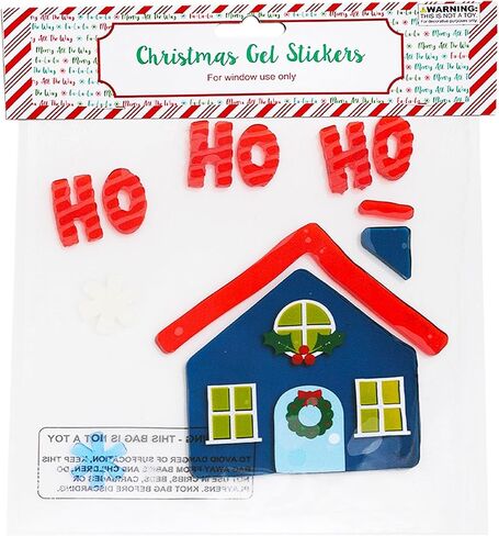 Christmas Winter Gel Sticker Window Clings Decoration Decor Bundle of 8 Packages in Saudi Arabia
