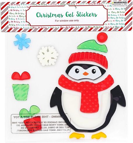 Christmas Winter Gel Sticker Window Clings Decoration Decor Bundle of 8 Packages in Saudi Arabia