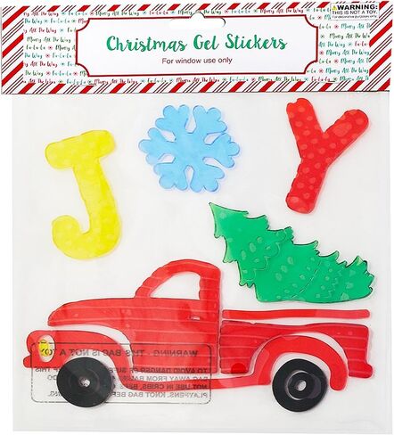 Christmas Winter Gel Sticker Window Clings Decoration Decor Bundle of 8 Packages in Saudi Arabia