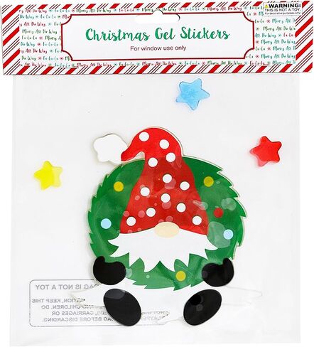 Christmas Winter Gel Sticker Window Clings Decoration Decor Bundle of 8 Packages in Saudi Arabia