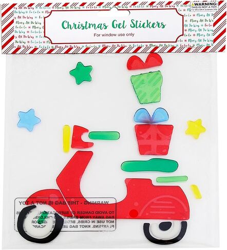 Christmas Winter Gel Sticker Window Clings Decoration Decor Bundle of 8 Packages in Saudi Arabia