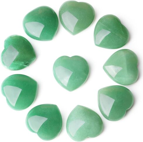 ZHIYUXI 1 بوصة حجر السج شفاء بلورات القلب الحب الحجارة مجموعات الكريستال الطبيعي المصقول جيب النخيل الإبهام الأحجار الكريمة توازن الطاقة التأمل العلاج الهدايا 5 قطع in Kuwait