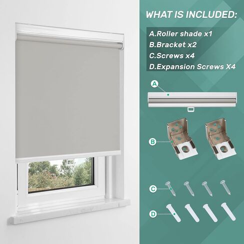ظلال هوميديمو الدوارة للنوافذ اللاسلكية، ظلال تعتيم الغرفة للمنزل 39 × 72 بوصة، ستائر التعتيم للنوافذ والمكتب والحمام in Kuwait