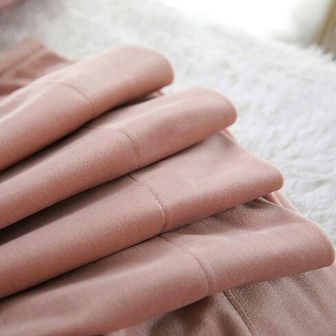 SINGINGLORY Ivory Velvet Curtains 52 x 63 Inch 2 Panels Set Room Darkening Grommet Window Curtains, Semi Blackout Drapes for Bedroom and Living Room (W52 xL63, Ivory Beige) in Kuwait