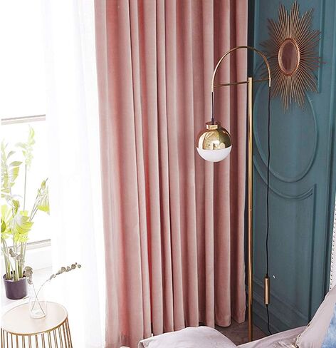 SINGINGLORY Ivory Velvet Curtains 52 x 63 Inch 2 Panels Set Room Darkening Grommet Window Curtains, Semi Blackout Drapes for Bedroom and Living Room (W52 xL63, Ivory Beige) in Kuwait