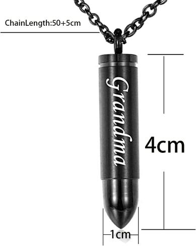 MEMORIALU سلتيك الصليب رصاصة جرة القلائد ل رماد الرجال الأسود مجوهرات جنائزية الفولاذ المقاوم للصدأ سلسلة تذكار تذكارية قلادة in Kuwait