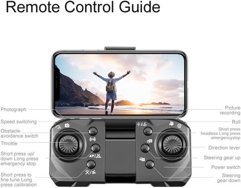 طائرة بدون طيار، طائرة بتحكم عن بعد لتجنب العوائق بخمسة اتجاهات بزاوية 540 درجة، طائرة كوادكوبتر للتصوير الجوي عالية الوضوح، تحديد موضع التدفق البصري، عدسة قابلة للتعديل إلكترونيًا، كاميرات مزدوجة، بطاريات مزدوجة in Kuwait