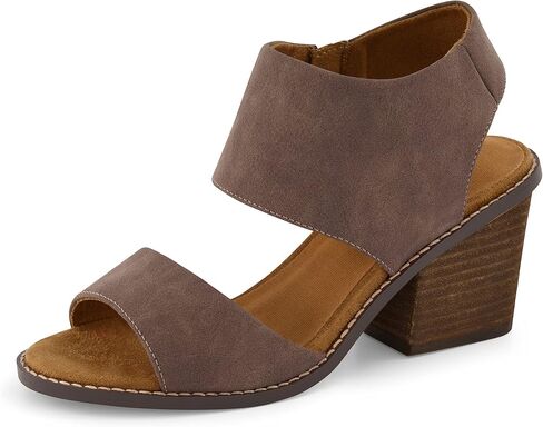 CUSHIONAIRE Women's Rosanna cut out sandal +Memory Foam and Wide Widths Available in Saudi Arabia