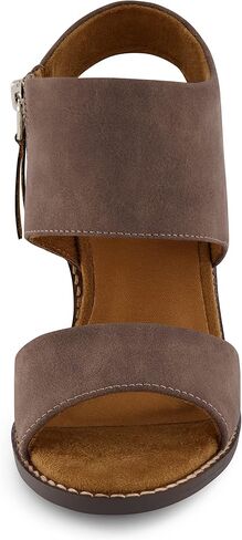 CUSHIONAIRE Women's Rosanna cut out sandal +Memory Foam and Wide Widths Available in Saudi Arabia