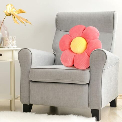 6 Pcs 16 Inch Flower Floor Pillow Seating Cushion Aesthetic Flower Pillow Sofa Floor Cushions Throw Pillow Cute Room Decor for Reading Nook Lounging Comfy Watching TV Bed Room Chair Girls Kids Teen in Saudi Arabia