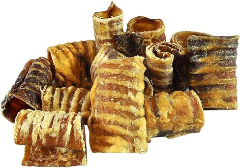 إمدادات الحيوانات الأليفة في وسط المدينة - علاجات الكلاب من لحم البقر والقصبة الهوائية - بديل عصي الفتوة - علاجات أسنان الكلاب ومضغ الكلاب الخالي من الجلود الخام - الجلوكوزامين والكوندرويتين والبروتين والفيتامينات والمعادن - 3 بوصات - 25 قيراط in Kuwait