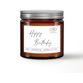 Jasmine Scented Candles, Natural Soy Candle for Home Scented, Hand-Poured Jar Candle, Gifts for Women/Men/Families/Friend/Colleague, as Birthday/Holiday/Relaxation Gifts (3.5oz)