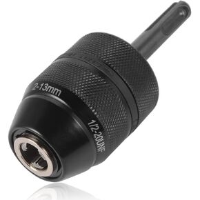 Mesee 2-13MM Keyless Drill Chuck with SDS Plus Adaptor, Professional Heavy Duty 1/2-20UNF Mount Quick Change Self-tighten Drill Chuck Adapter Converter Rotary Hammer Conversion Tool